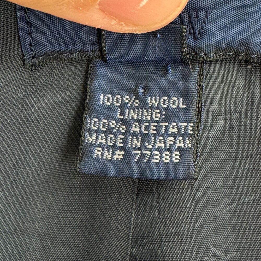J. CREW Navy Blue 3 Button Schoolboy Blazer Jacket Size 2 - Picture 7 of 7